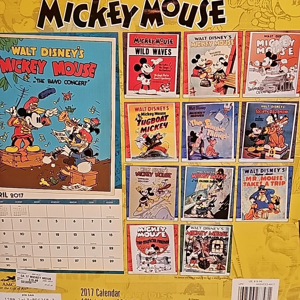 2017 Disney Mickey Mouse Collectible Calendar